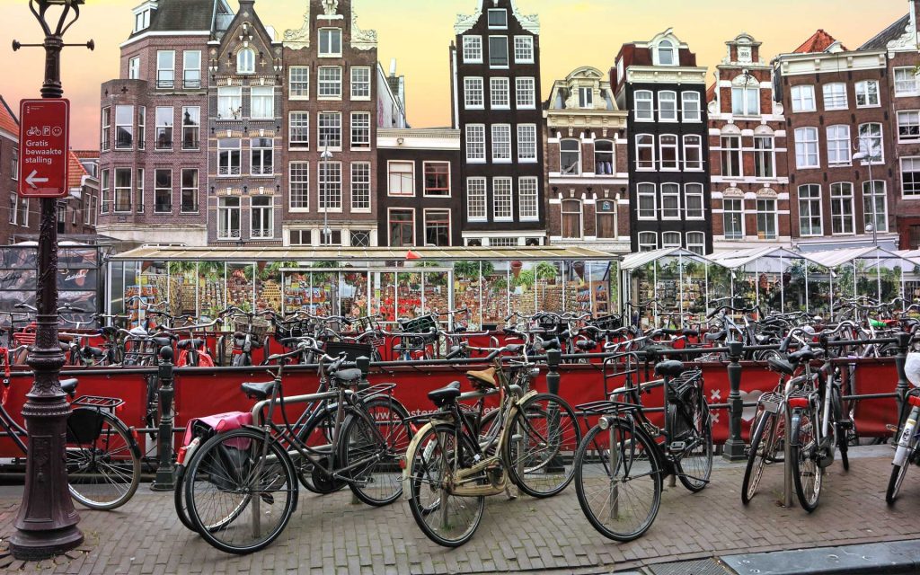 Amsterdam wasn’t built around bikes and trams a great visual story of